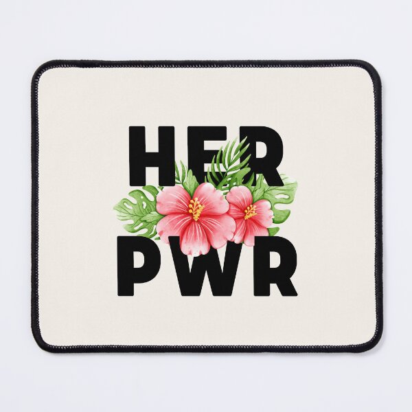 Item preview, Her Pwr | Power to Girls | Pink Hibiscus Flower designed and sold by SpeakLifeHQ.