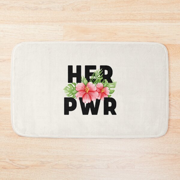 Item preview, Her Pwr | Power to Girls | Pink Hibiscus Flower designed and sold by SpeakLifeHQ.