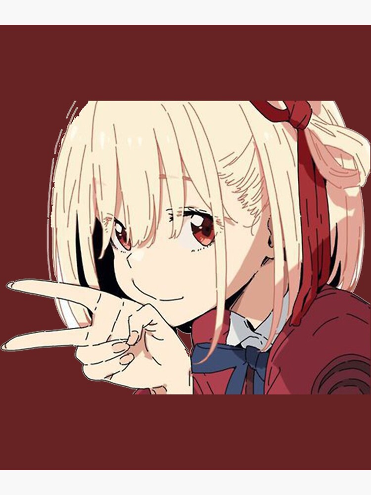 "Lycoris Recoil a Lycoris Recoil a Lycoris Recoil cute girl anime