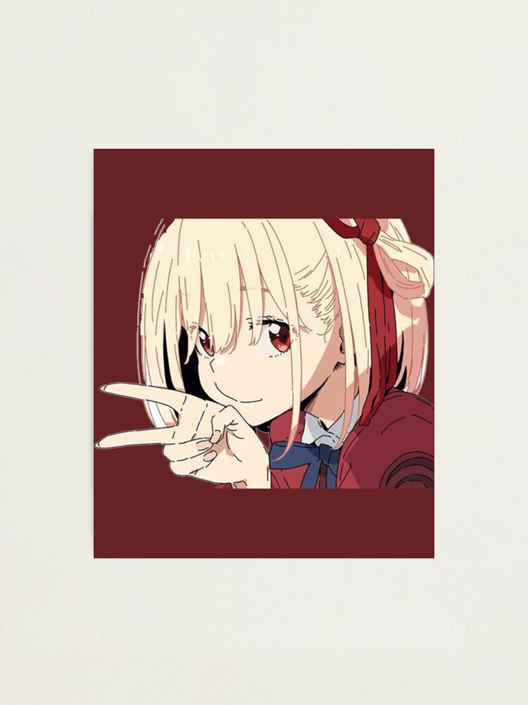 "Lycoris Recoil a Lycoris Recoil a Lycoris Recoil cute girl anime