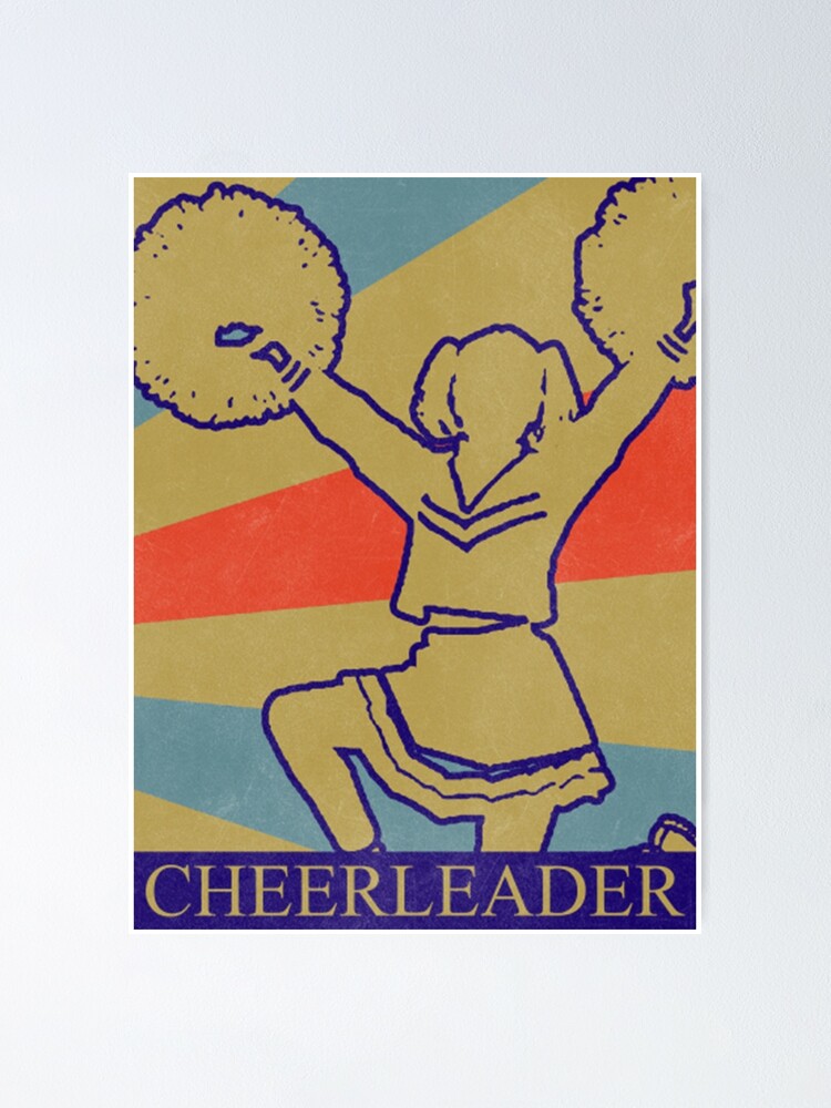 Cheerleader Pink Pom Poms Sticker for Sale by ClothingIL