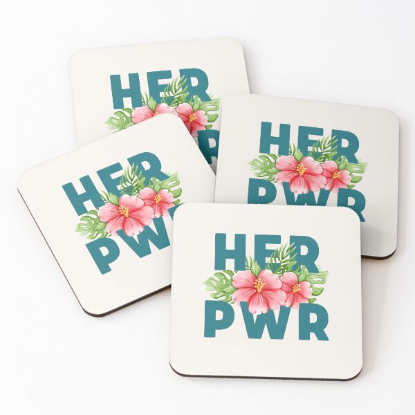 Item preview, Her Pwr | Power to Girls | Pink Hibiscus Flower designed and sold by SpeakLifeHQ.