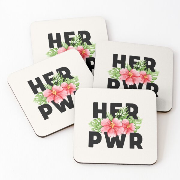 Item preview, Her Pwr | Power to Girls | Pink Hibiscus Flower designed and sold by SpeakLifeHQ.