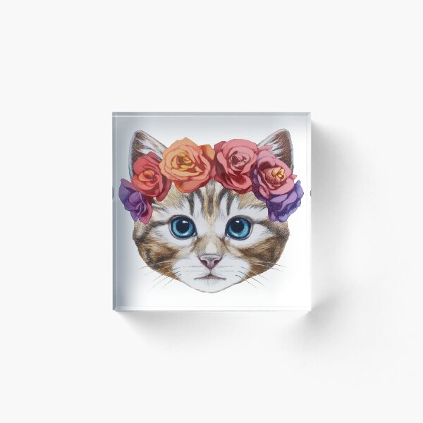 Kitten Acrylic Block