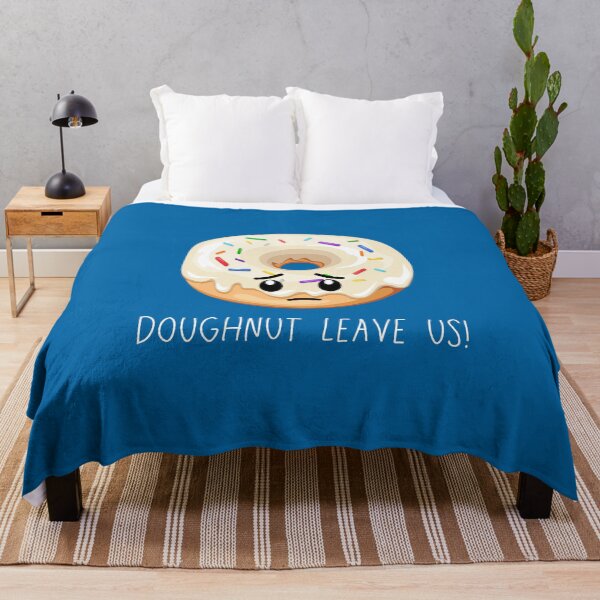 Item preview, Do not leave us (Doughnut) Coworker Friend leaving (dark version) designed and sold by CherieTree.