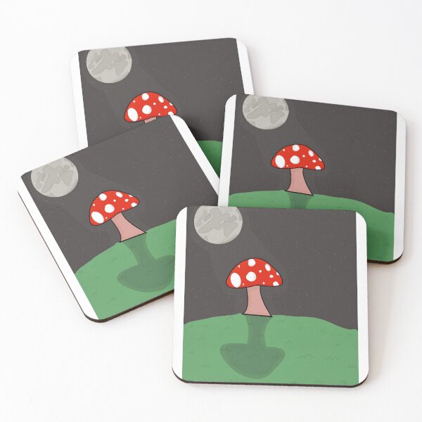 Item preview, Mushroom and the moon designed and sold by woofwoof77.