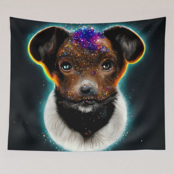 Item preview, Galaxy Dog Nemo Portrait designed and sold by MythicPrompts.