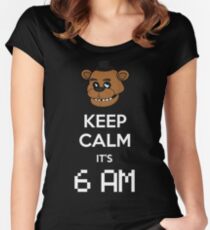 keep calm Women's Fitted Scoop T-Shirt