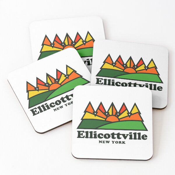 Aperçu de l'œuvre Ellicottville NY New York Retro Vintage Montagnes créée et vendue par Cormorant36.