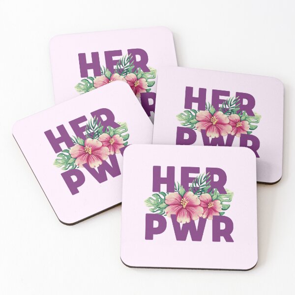 Item preview, Her Pwr | Power to Girls | Pink Hibiscus Flower designed and sold by SpeakLifeHQ.