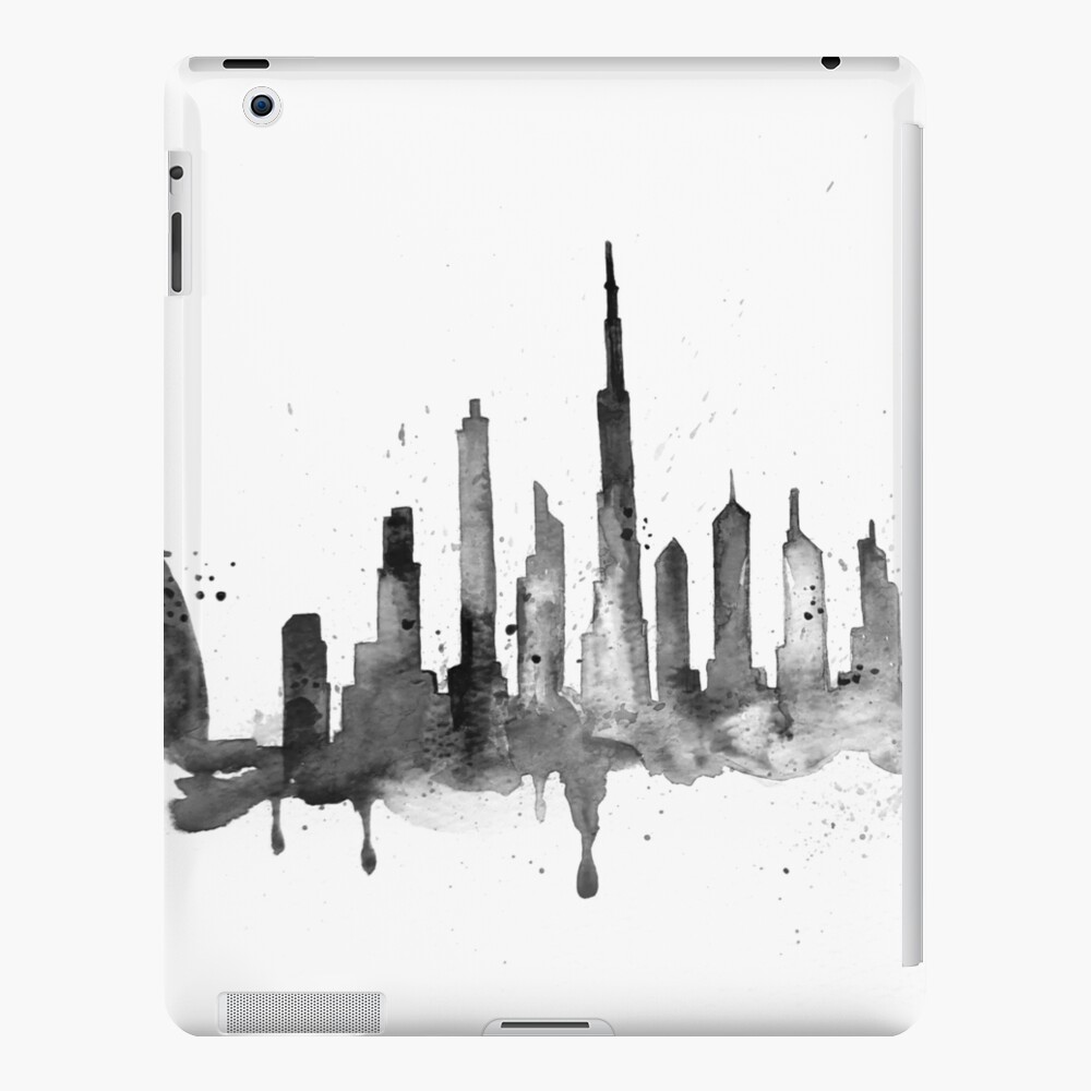 Dubai Schwarz Weiss Kunst Iphone Flip Case Von Luba Ost Redbubble