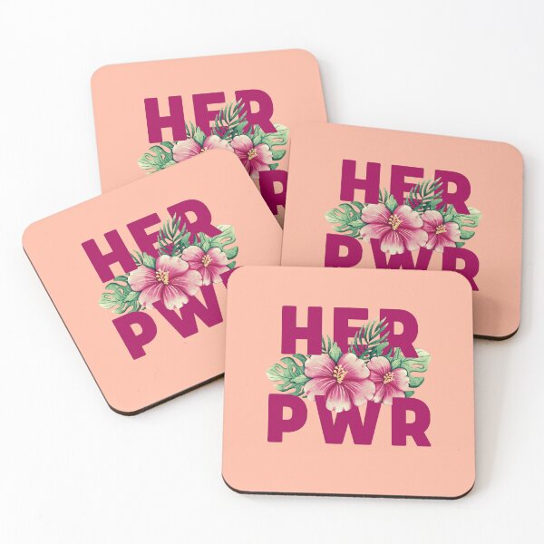 Item preview, Her Pwr | Power to Girls | Pink Hibiscus Flower designed and sold by SpeakLifeHQ.