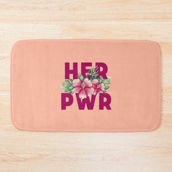 Item preview, Her Pwr | Power to Girls | Pink Hibiscus Flower designed and sold by SpeakLifeHQ.