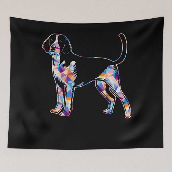 Item preview, Cool And Awesome American Foxhound Geometric designed and sold by UnknownArtistt.