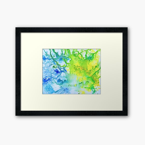 React Framed Art Print