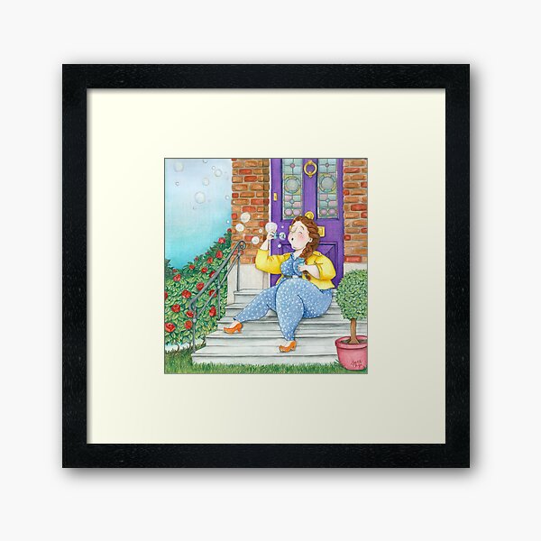 Soap bubbles Framed Art Print