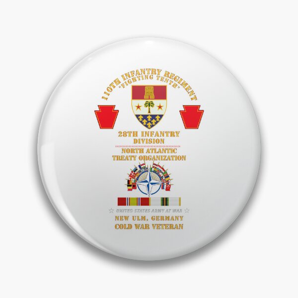 Item preview, 110th Infantry Regiment - 28th Inf Div, NATO - New Ulm, Germany w COLD SVC X 300 designed and sold by Military Insignia Products.
