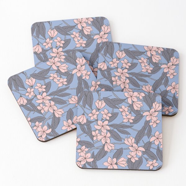 Item preview, Sakura Branch Pattern - Rose Quartz + Serenity designed and sold by Olooriel.