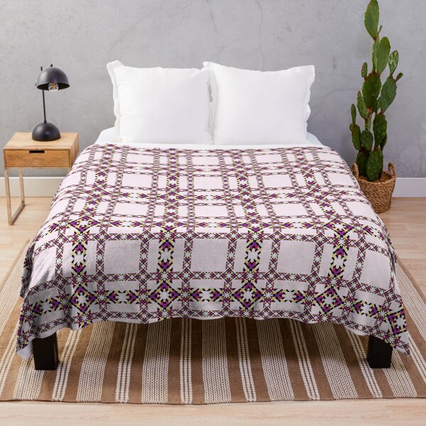 Item preview, The Colorful Square Triple Line in Fabric Seamless Pattern designed and sold by MyMemoriesArts.