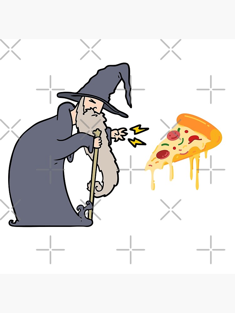 "Pizza Wizard" Poster for Sale by JermsMerch Redbubble