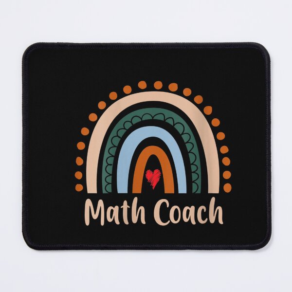 Item preview, Womens Math Coach Boho Rainbow Back To School Appreciation V-Neck T-Shirt designed and sold by BindelGeoffrey.