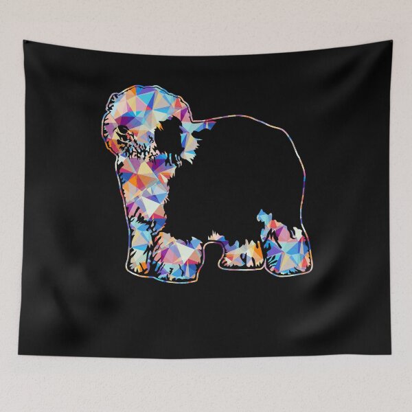 Item preview, Cool And Awesome Old English Sheepdog Geometric designed and sold by UnknownArtistt.