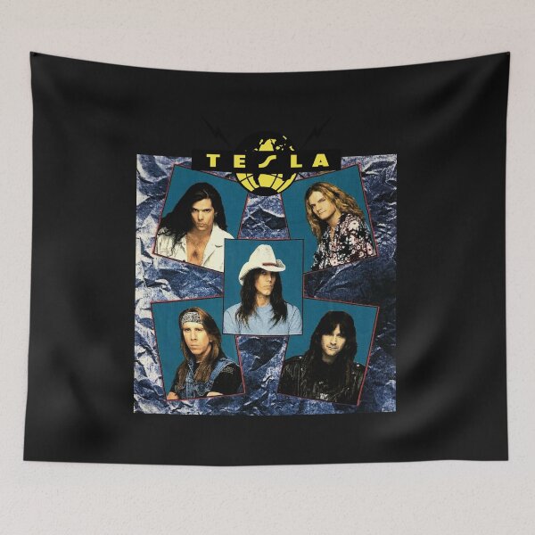Item preview, Tesla Band 1992 Vintage Tour Concert Special White T-Shirt designed and sold by Beroti-Vanda.