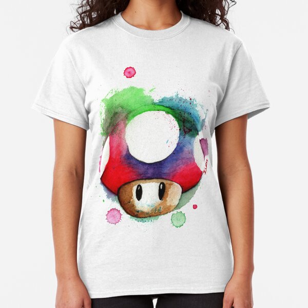 1 UP WATERCOLOR MUSHROOM Design SUPERMARKET Classic T-Shirt