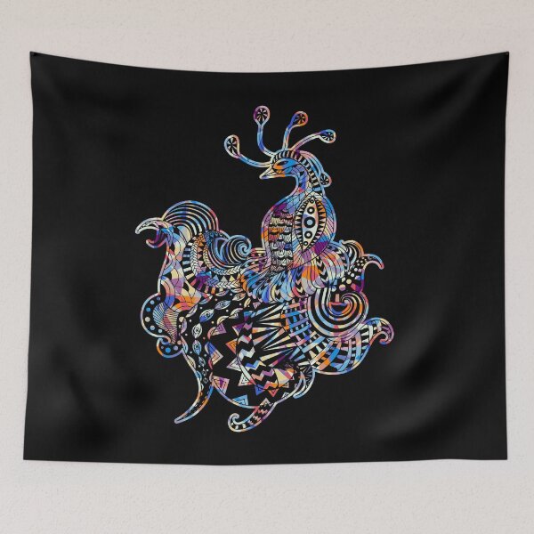 Artikelvorschau, Cooler und fantastischer Pfau geometrisch entworfen und verkauft von UnknownArtistt.