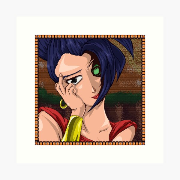 Kale - Dragon Ball Super - Retro Anime Gaming Style! Art Print