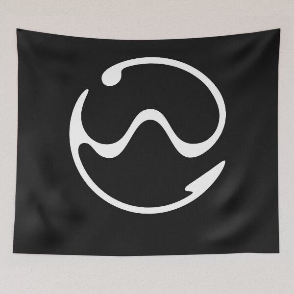 Item preview, White chromatica sine wave designed and sold by LaporchaDavis.