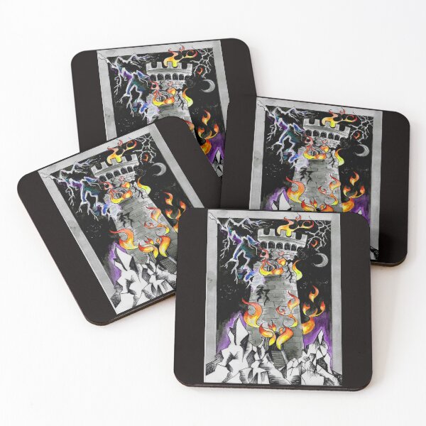 Item preview, Edifice Fire -Polyptych designed and sold by Pinkpinkus.