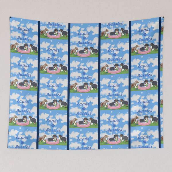 Item preview, Evans Aussies filling up the pool   designed and sold by ChristiSimmo.