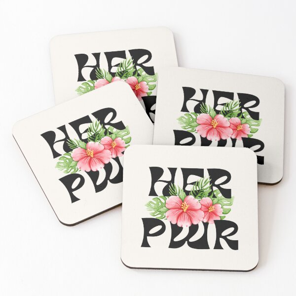 Item preview, Her Pwr | Power to Girls | Pink Hibiscus Flower designed and sold by SpeakLifeHQ.