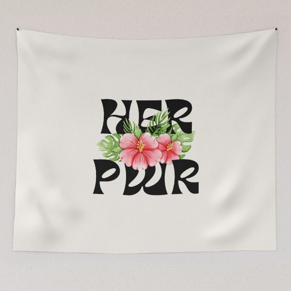 Item preview, Her Pwr | Power to Girls | Pink Hibiscus Flower designed and sold by SpeakLifeHQ.