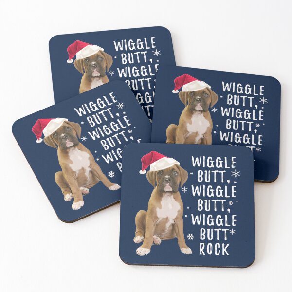 Item preview, Wiggle Butt Rock, Boxer Dog Sweater for the Holidays   designed and sold by ChristiSimmo.