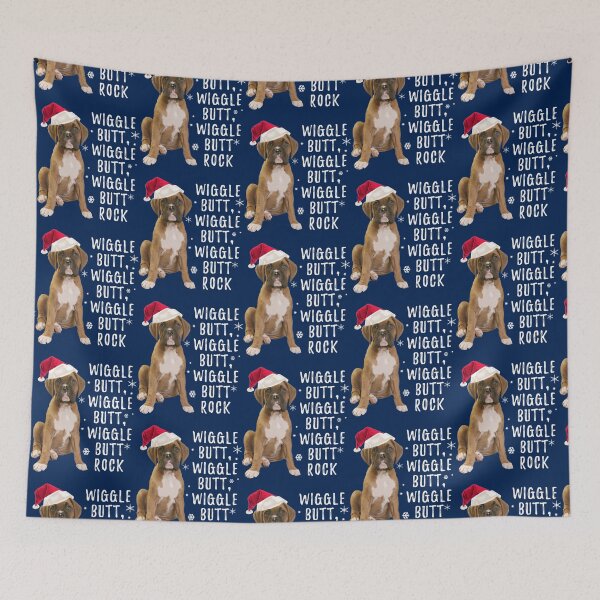 Item preview, Wiggle Butt Rock, Boxer Dog Sweater for the Holidays   designed and sold by ChristiSimmo.