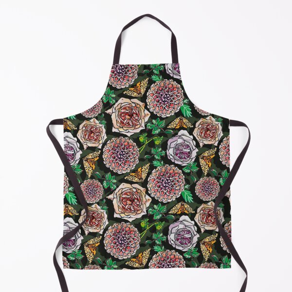 Item preview, Peachy Rose and Dahlia garden designed and sold by ariellemorris.