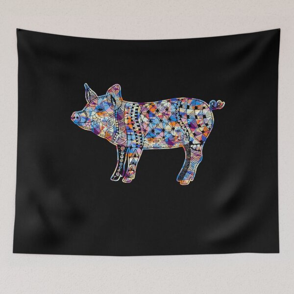 Item preview, Cool And Awesome Pig Geometric designed and sold by UnknownArtistt.