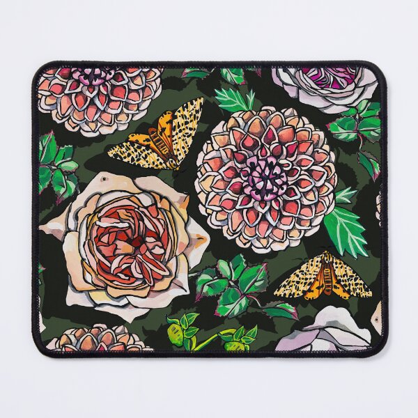 Item preview, Peachy Rose and Dahlia garden designed and sold by ariellemorris.