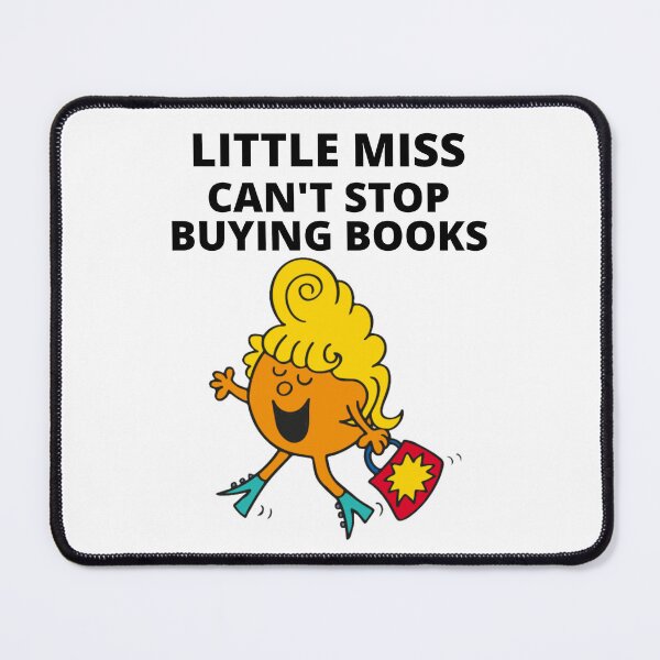 Item preview, little miss can’t stop buying books designed and sold by Sarah Swiftie.