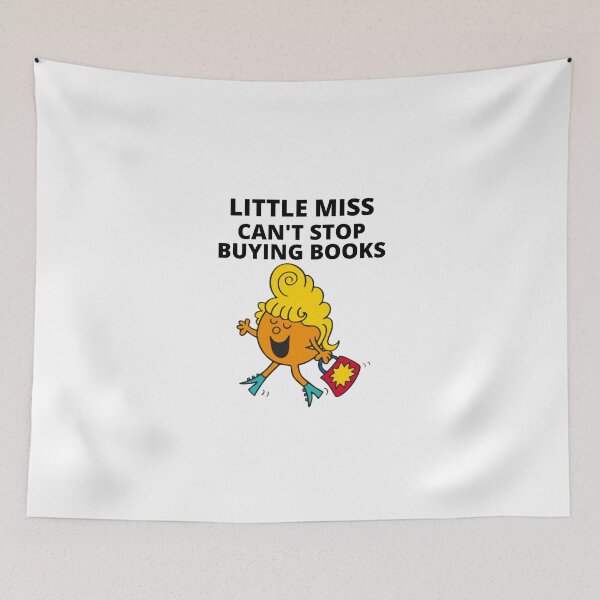 Item preview, little miss can’t stop buying books designed and sold by Sarah Swiftie.