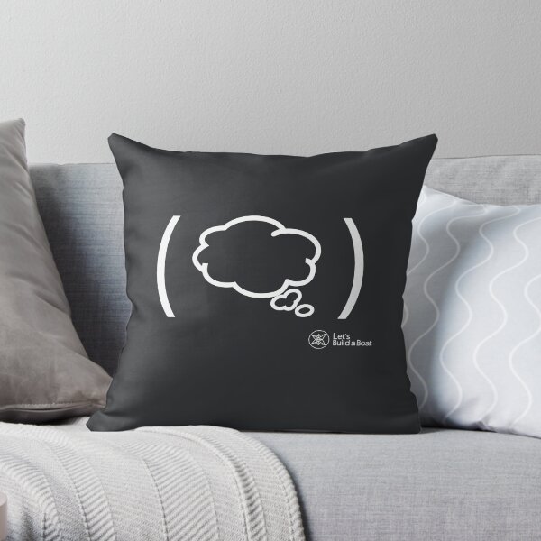 Dreaming White Throw Pillow