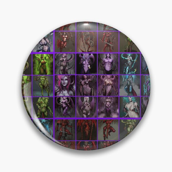 Item preview, The 4 Chaos Gods 40K pinups (patterns) designed and sold by BooRat.