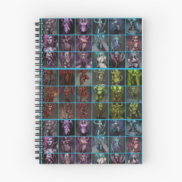 Item preview, The 4 Chaos Gods 40K pinups (patterns) designed and sold by BooRat.