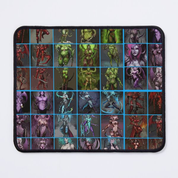 Item preview, The 4 Chaos Gods 40K pinups (patterns) designed and sold by BooRat.