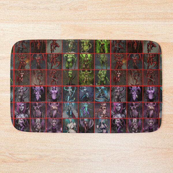 Item preview, The 4 Chaos Gods 40K pinups (patterns) designed and sold by BooRat.