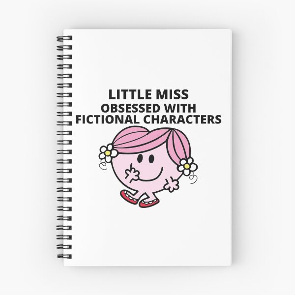 Item preview, little miss obsessed with fictional characters designed and sold by Sarah Swiftie.