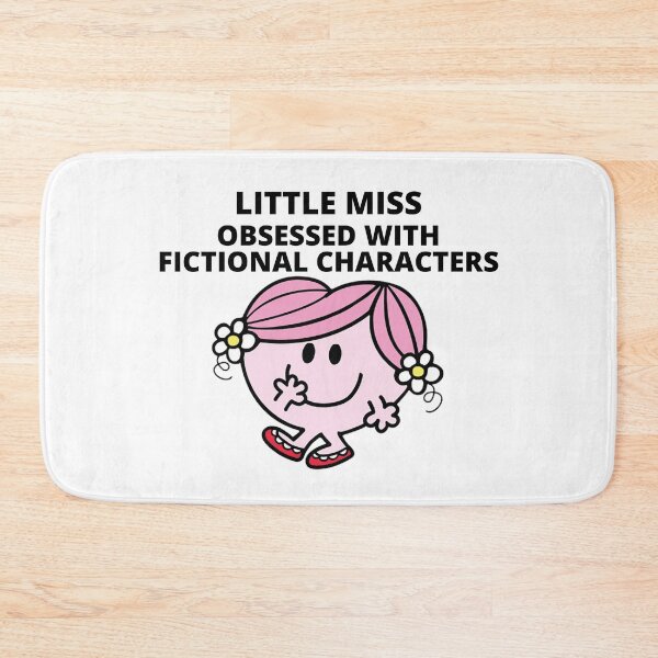 Item preview, little miss obsessed with fictional characters designed and sold by Sarah Swiftie.