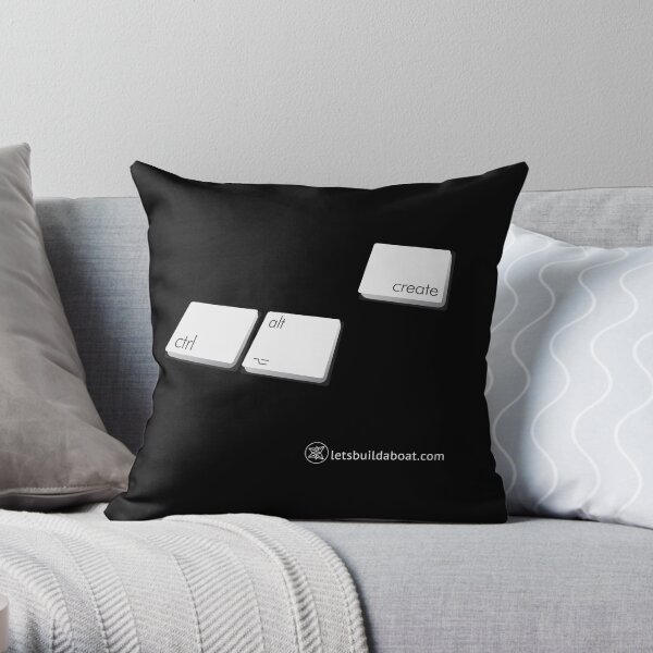 Ctrl-Alt-Create Throw Pillow